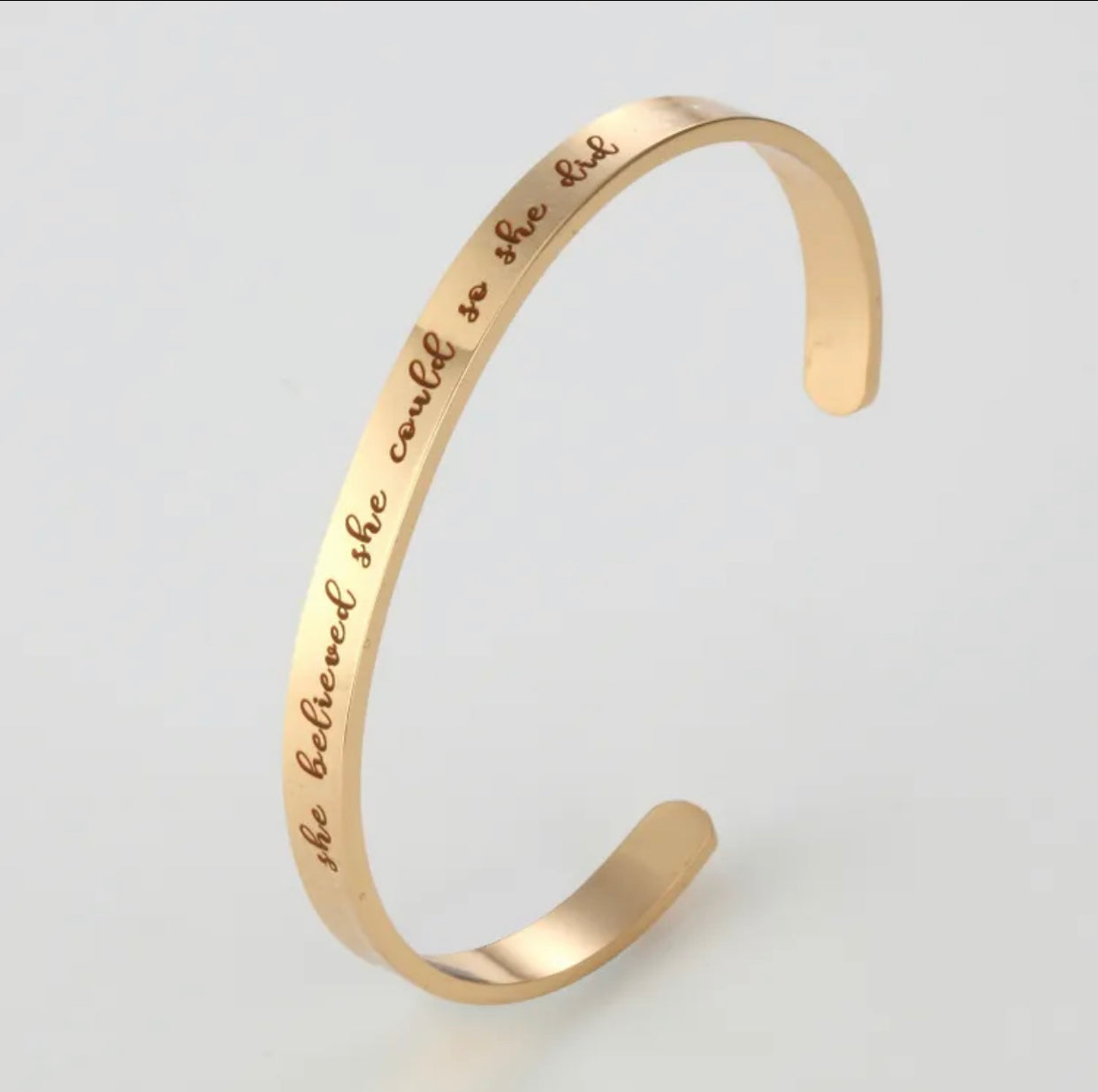 She believed she could .. ( gold)