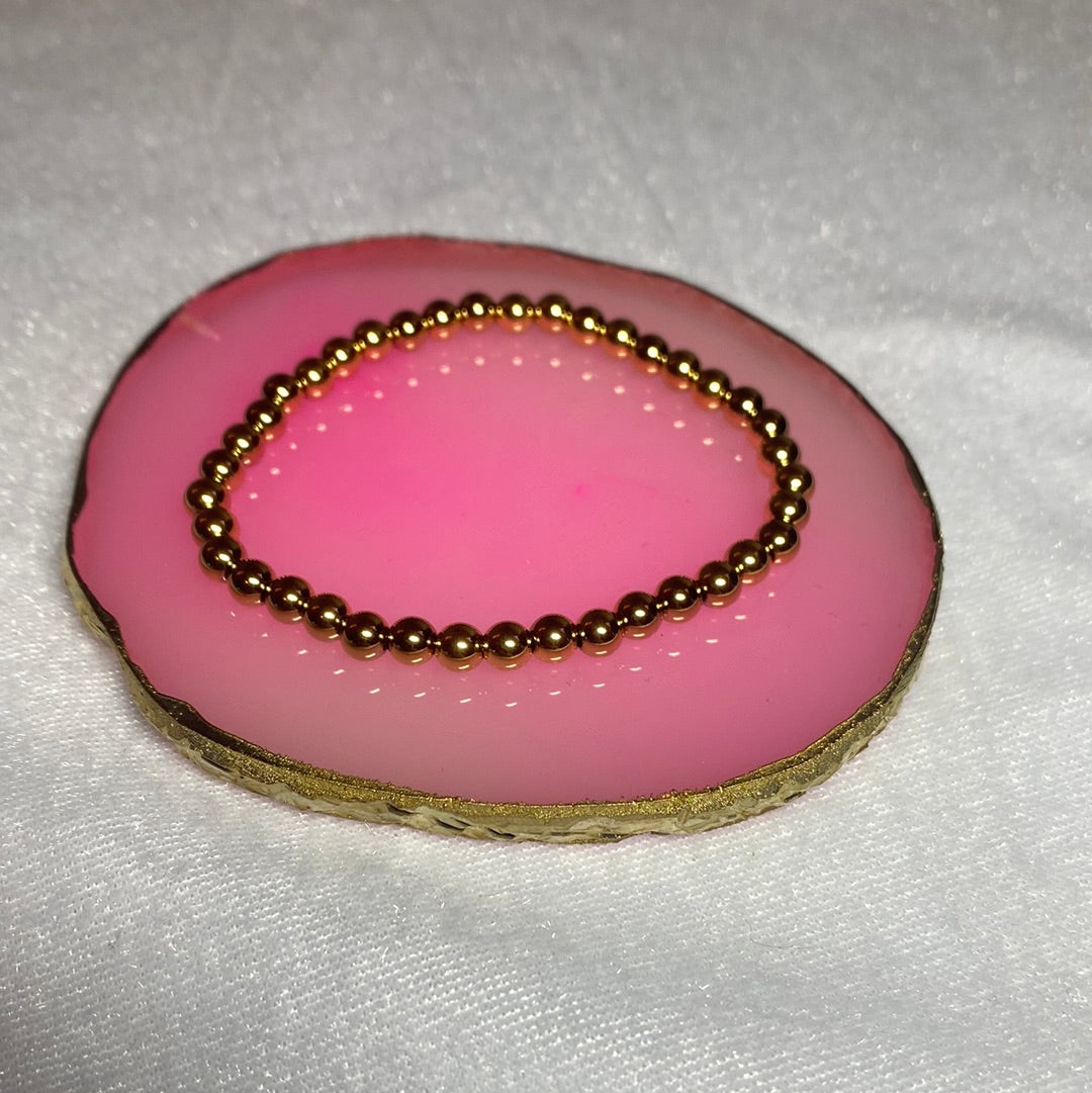Gold Bead Bracelet