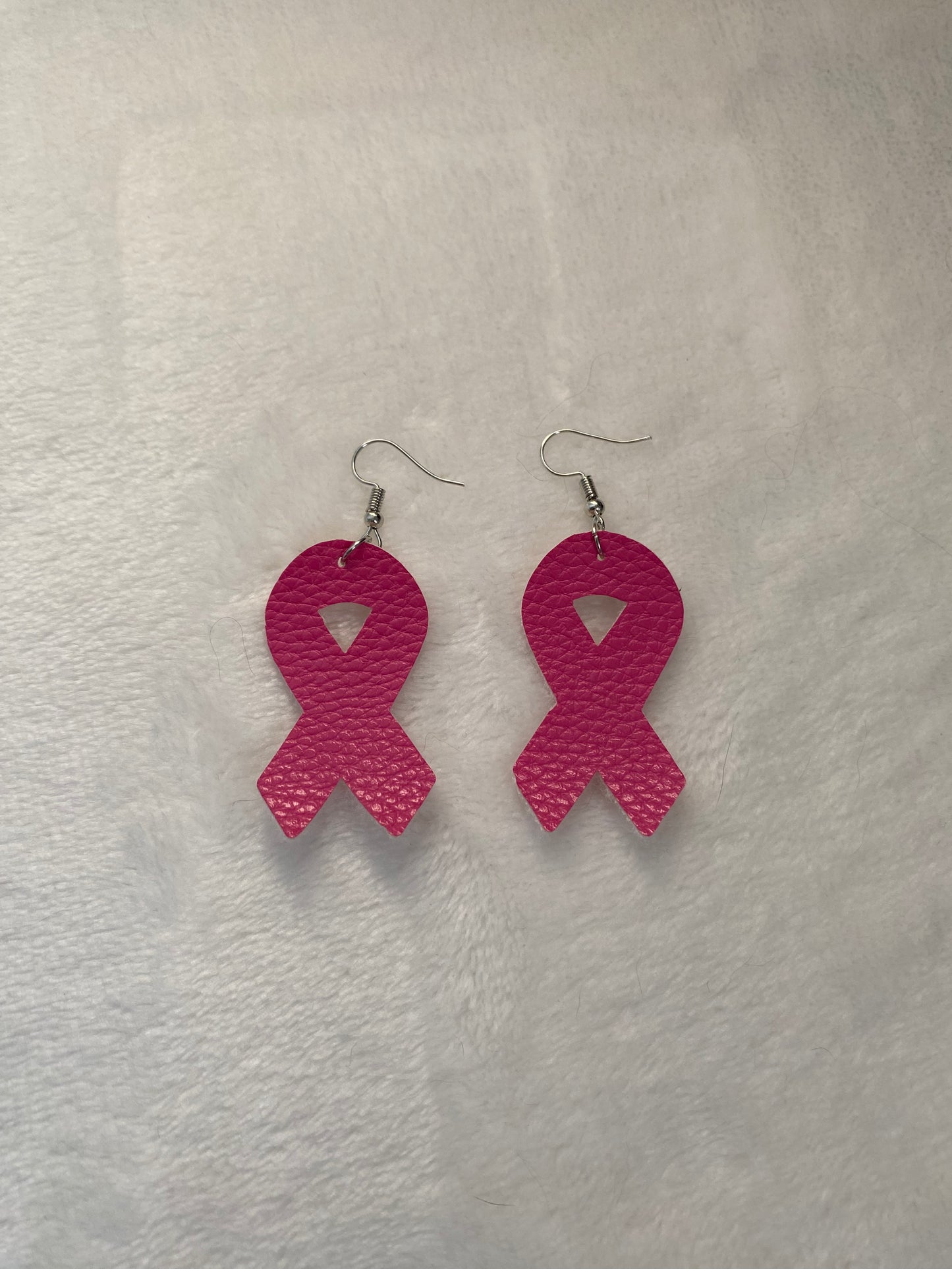 Pink Ribbon Earrings